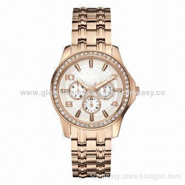 Luxury Multifunction Watch with Stone, Japan Movement